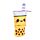Canvas Pop Up Pencil Case - Foodiemals Boba the Bubble Tea