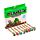 Set of 8 Erasable Pens with PVC Topper - Minecraft
