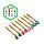 Set of 8 Erasable Pens with PVC Topper - Minecraft