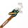 Set of 8 Erasable Pens with PVC Topper - Minecraft