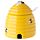 Beehive Shaped Ceramic Pot with Lid and Spoon