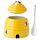 Beehive Shaped Ceramic Pot with Lid and Spoon