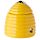 Beehive Shaped Ceramic Pot with Lid and Spoon