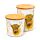 Recycled RPET Set of 2 Storage Jars S/M - Jan Pashley Highland Coo Cow