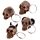 Novelty Keyring - Celtic Skull Head