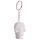 Novelty Keyring - Black and White Skull