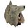 Fantasy Skull with Wolf Head Ornament