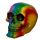 Gothic Rainbow Skull Ornament