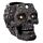 Tea Light Candle Holder - Silver Beaded Skull