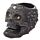 Tea Light Candle Holder - Silver Beaded Skull