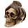 Fantasy Bronze Octopus Skull Ornament