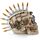 Fantasy Steampunk Skull Ornament - Bullet Mohican