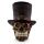 Fantasy Steampunk Skull Ornament - Top Hat