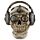 Fantasy Steampunk Skull Ornament - Headphones