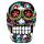 Fantasy Ornament - Floral Day of the Dead Skull