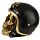 Fantasy Biker Helmet Gold Punk Skull Ornament