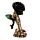 Gothic Skull Decoration - Skeleton Hand Holding Black Rose
