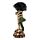Gothic Skull Decoration - Skeleton Hand Holding Black Rose