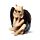 Decorative Set of 3 Ornaments - The Reaper See No Speak No Hear No Evil Winged Demons