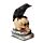 Decorative Ornament - Crow on Skull & Books