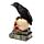 Decorative Ornament - Crow on Skull & Books