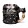 Decorative Tankard - Axe Handle Armoured Skull