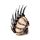 Decorative Ornament - Punk Skull with Chains & Blades Mohican