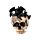Decorative Ornament - Skull with Bats Crawling Inside