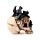 Decorative Ornament - Skull with Bats Crawling Inside