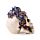 Decorative Ornament - Skull with Purple Vine Flowers