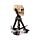 Resin Tea Light Holder - Skull Head with Scythe Tripod