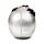 Decorative Ornament - Silver Skull with Black Spiders & Webs