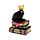 Decorative Ornament - Crow Wearing Crown Standing on Books