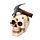Decorative Ornament - Skull with Hammer & Nails