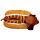 Hot Dog Fast Food Unisex One Size Pair of Plush Slippers
