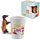 Shaped Handle Ceramic Mug - Sausage Dog in Bun HOT DOG Fast Food