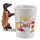 Shaped Handle Ceramic Mug - Sausage Dog in Bun HOT DOG Fast Food