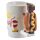 Shaped Handle Ceramic Mug - Sausage Dog in Bun HOT DOG Fast Food