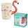 Shaped Handle Ceramic Mug - Flamingo Pinks with Flaming Decal