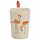Shaped Handle Ceramic Mug - Flamingo Pinks with Flaming Decal
