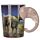 Shaped Handle Ceramic Mug - Elephant Savannah Decal