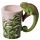 Shaped Handle Ceramic Mug - Chameleon