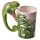 Shaped Handle Ceramic Mug - Chameleon