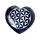 Carved Soapstone Ashcatcher Incense Burner - Chakra Heart Shaped Flower of Life