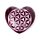 Carved Soapstone Ashcatcher Incense Burner - Chakra Heart Shaped Flower of Life