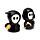 Ceramic Salt & Pepper Set - Skull Boy & Ghost Boy