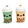 Ceramic Salt & Pepper Set - Boba & Matcha Bubble Tea Foodiemals