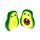Ceramic Salt & Pepper Set - Pedro the Avocado Foodiemals
