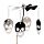 Spinning Tea Light Carousel Candle Holder - Skull
