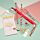 7 Piece Clear Pencil Case Stationery Set - Adoramals Shiba Inu Dog 
